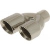 NEW 304TW1R/H   2 X 76MM OD STAGGERED BEVELED SLASH CUT  TWIN TAILS