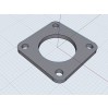 EXHAUST STAINLESS FLANGE 4 BOLT CENTRE BORE 101.6MM