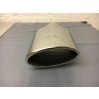 NEW 304OV2LH INLET 63.5 ID 130 X 85 MM STAGGERED OVAL TAIL PIPES RIGHT HAND ANGLED SLASH CUT WITH BAFFLED