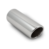 304IRT63.5 SLASH CUT IN ROLLED TAIL PIPE POLISHED SINGLE SKIN